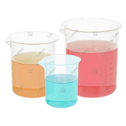 Cốc nhựa vạch trắng, PP Beaker - Supertek