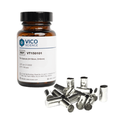 Viên đựng mẫu Tin Capsule (H=18mm, D=6mm) - VICO SCIENCE